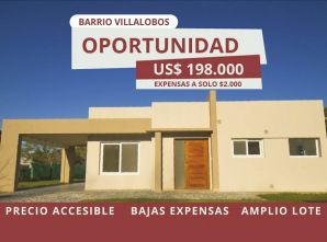 venta - Casa a estrenar con 2 dormitorios en Villalobos, excelente oportunidad ! ! !